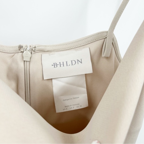 Anthropologie BHLDN Cali Satin Cowl-Neck Midi Dress Bridesmaids Dress - Picture 8 of 13